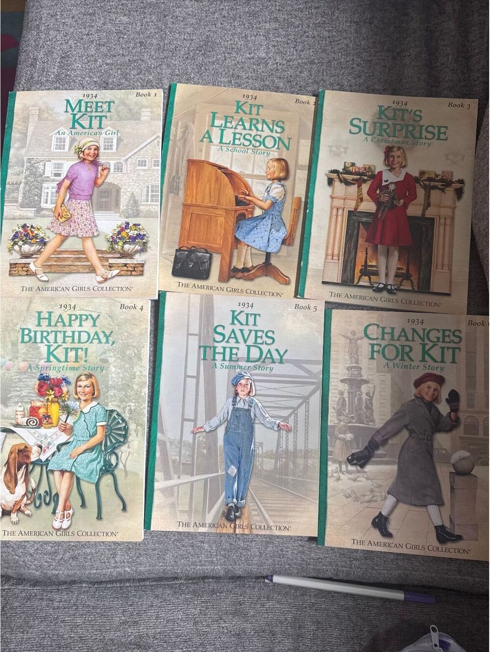 Vintage American Girl Kit Books 1-6 Complete Set Paperback Pleasant Company 2001